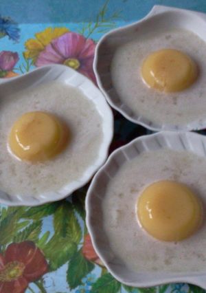 Foto resep puding mata sapi sehat dan alami, 