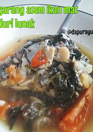 Foto resep Garang asem ikan mas duri lunak