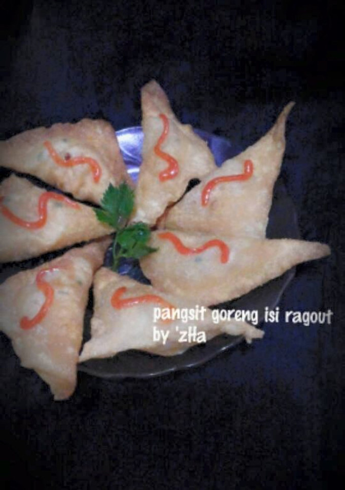 Foto resep pangsit goreng isi ragout