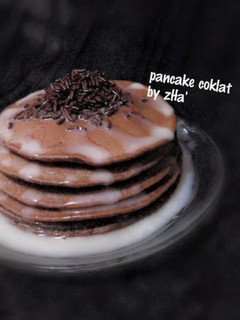 Foto resep pancake coklat