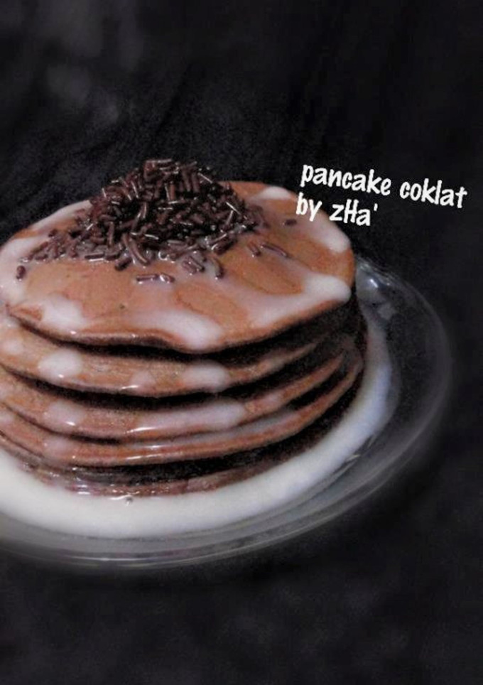 Foto resep pancake coklat