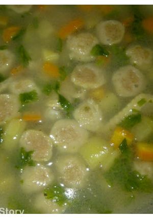 Foto resep sup ayam bakso suka-suka
