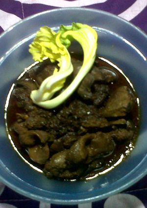Foto resep krengsengan jeroan ati ampela manis