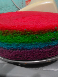 Foto resep rainbow cake kukus ny.liem