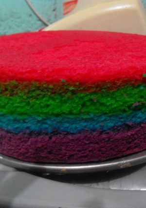 Foto resep rainbow cake kukus ny.liem