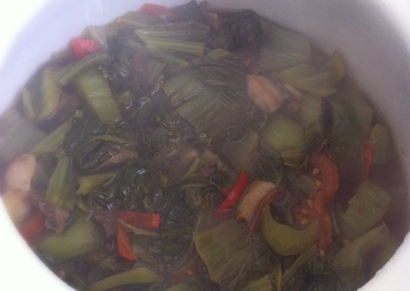 Sayur Sawi Pahit Rasa Asam Gurih