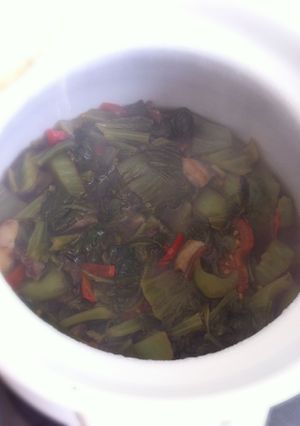 Foto resep Sayur Sawi Pahit Rasa Asam Gurih