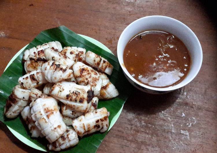 Cara Gampang meracik cumi teropong bakar enak yang sempurna