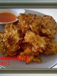 Foto resep Bakwan udang sayur.
