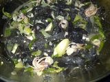 Cumi jamur oseng cabai hijau