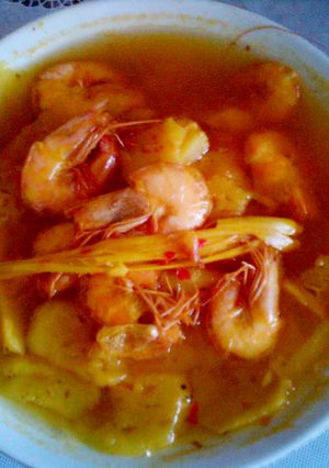 Foto resep Pindang udang nanas