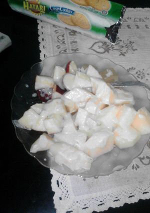 Foto resep salad buah mendesak