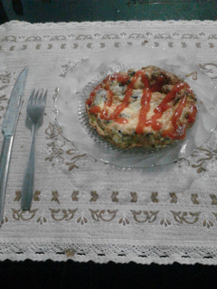 Foto resep omelet jamur