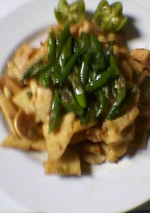 Foto resep Tumis Rebung Bumbu Rujak Cabe Ijo