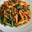 Oseng-oseng Kacang panjang Campur Tempe