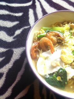 Foto resep mie rebus udang mercon