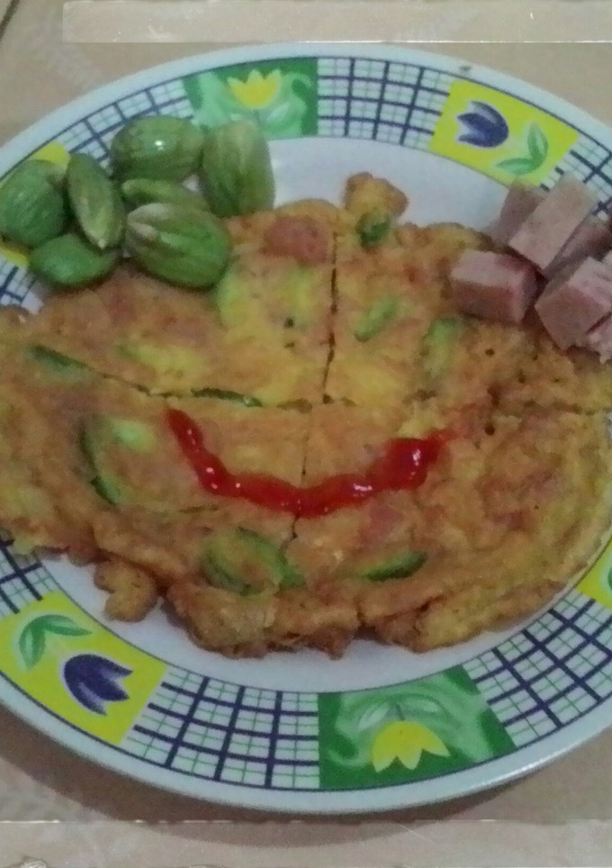 Foto resep telur dadar pete 