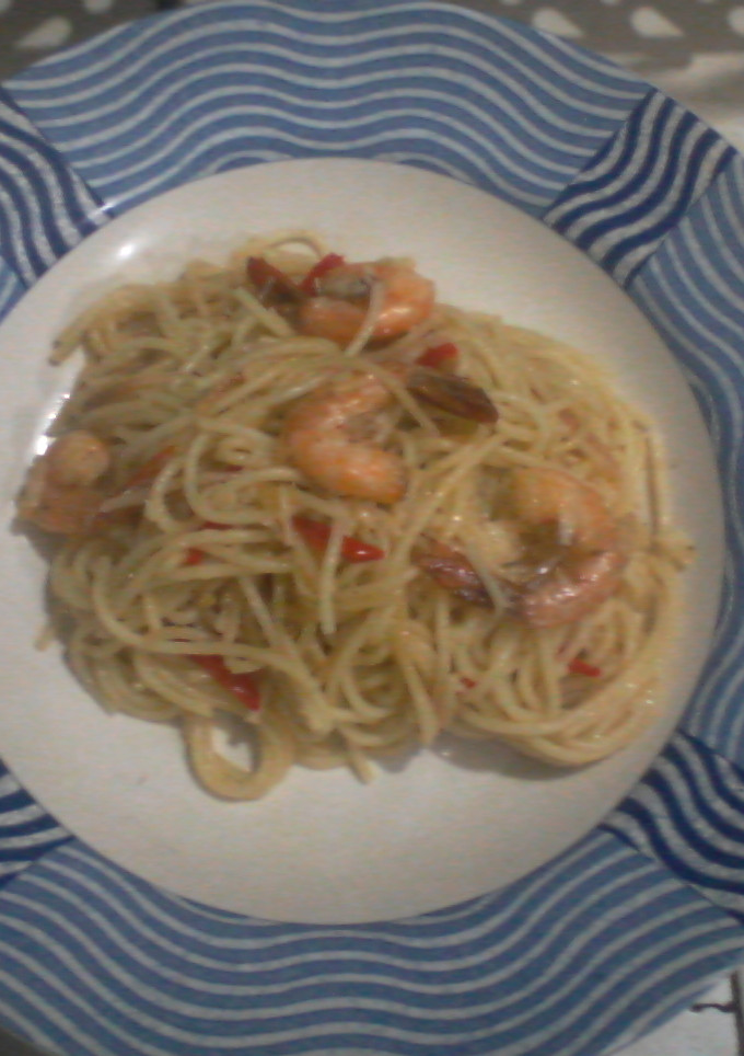 Foto resep Tumis Spaghetty Udang