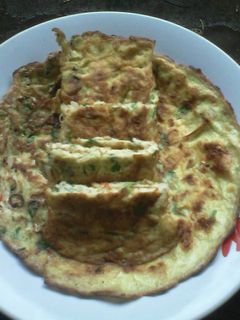 Foto resep Telur bebek dadar+sayuran