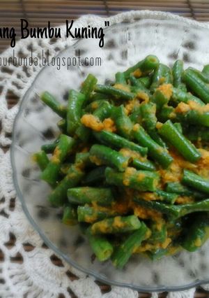 Foto resep "Kacang Panjang Bumbu Kuning"