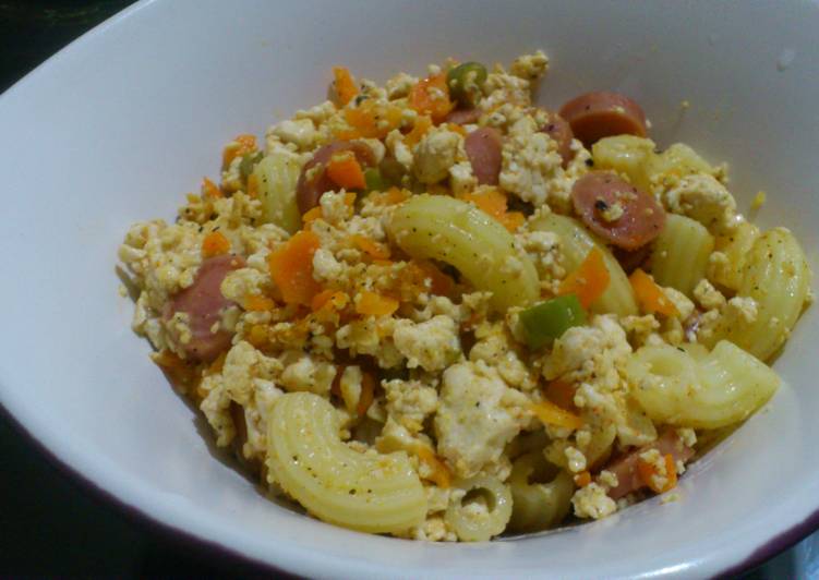 Langkah meracik Kreasi Makaroni Tumis Suka-Suka yang enak