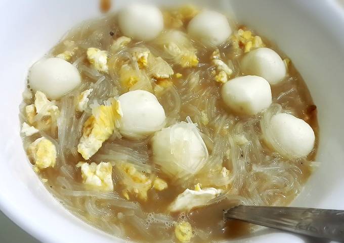 Resep Soun Kuah Baso Ikan Less Than 30 Minutes yang Enak