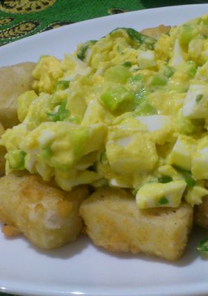 Foto resep Tahu Goreng Tepung Saus Telur Asin