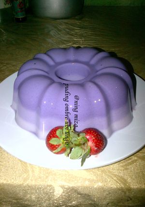 Foto resep 2. Puding Ombre Ubi Ungu