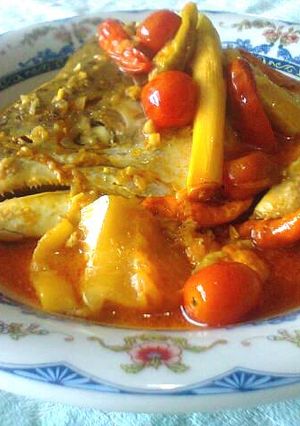 Foto resep KIS (Kepala Ikan Salmon) bumbu KARI