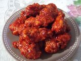 yangnyeom tongdak (ayam goreng saus pedas manis)