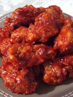 Foto resep yangnyeom tongdak (ayam goreng saus pedas manis)