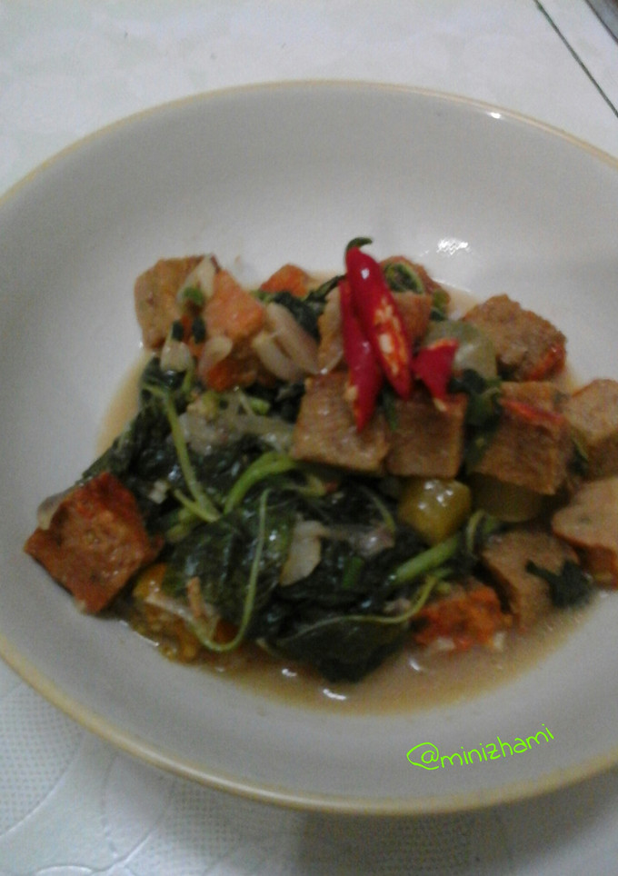 Foto resep Tumis B.O.S (Bayam Oncom Soya)