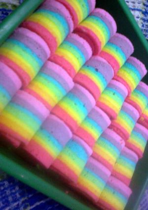 Foto resep Rainbow rollcake (mini)