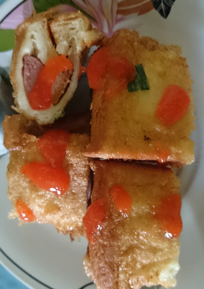 Foto resep Roti Sosis Goreng