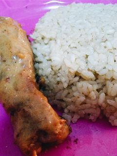 Foto resep Super simple roasted chicken with sweet and spicy peanut sauce!