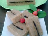 Cake pisang kukus lapis coklat