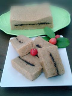 Foto resep Cake pisang kukus lapis coklat