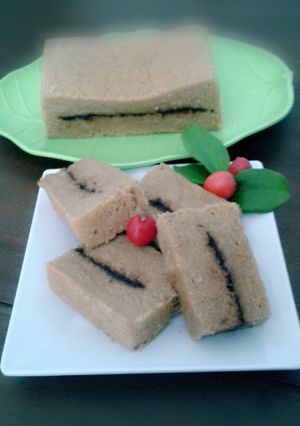 Foto resep Cake pisang kukus lapis coklat