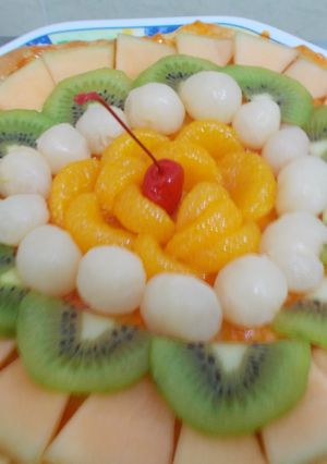 Foto resep Pizza buah