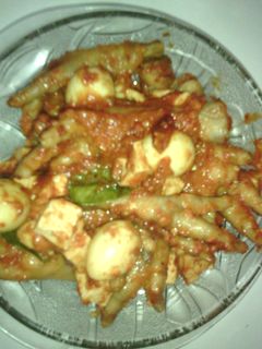 Foto resep Ceker Puyuh Bumbu Setan Plus Tate (tahu tempe)