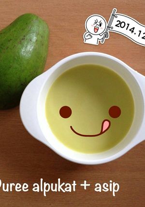 Foto resep puree alpukat ( MPASI 6 bulan )