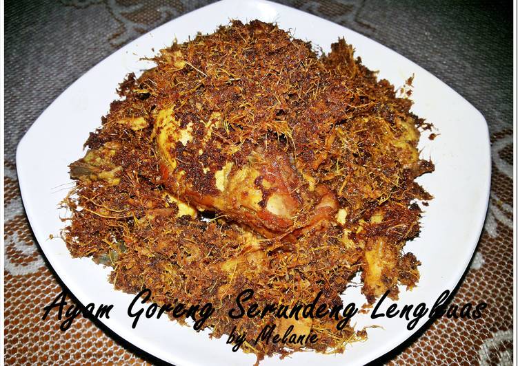 Resep Ayam Goreng Serundeng Lengkuas oleh Melanie - Cookpad