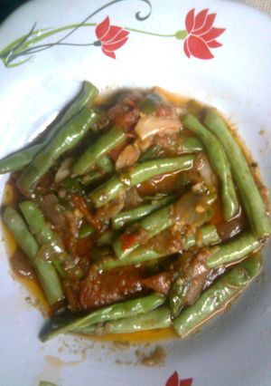 Foto resep sambel terasi buncis