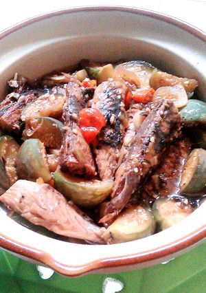 Foto resep Tumis Terong Bola Campur Pindang Tongkol