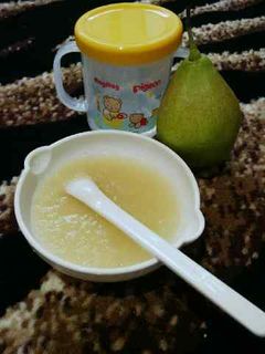 Foto resep puree pir seckel (pir gula) #mpasi 6 bulan