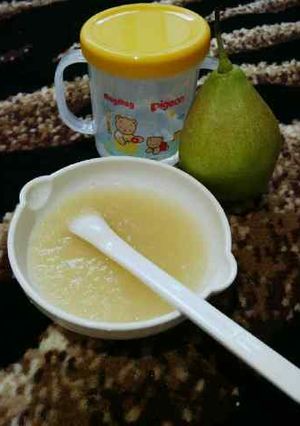 Foto resep puree pir seckel (pir gula) #mpasi 6 bulan