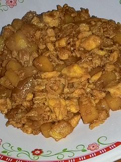 Foto resep Telur Orak Arik Campur Kentang