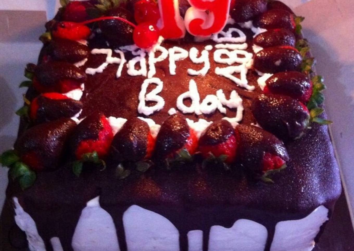 Tiramisu birthday cake special