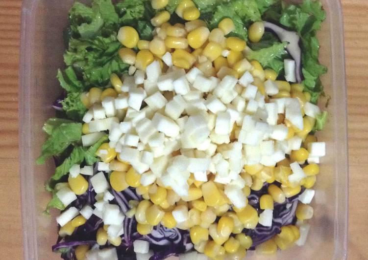 Resep #Sarapancepat Rainbow Veggie Salad yang Enak