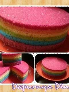 Foto resep Bolu Kukus Rainbow